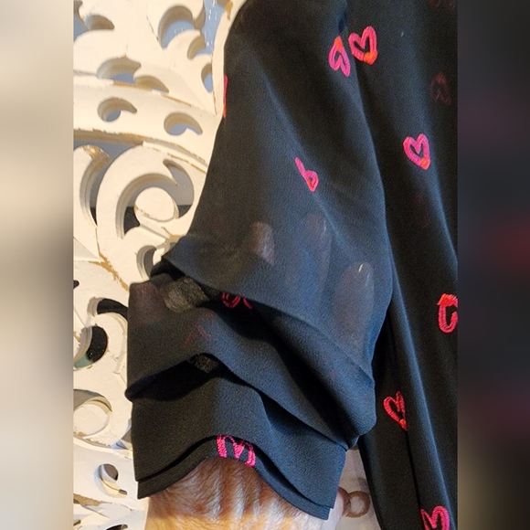 Maje Women's Black and Red Dress Size Small - Picture 9 of 14
